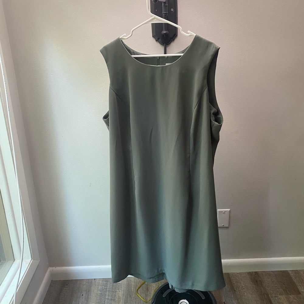 R+M Richards, Green work dress, 22W